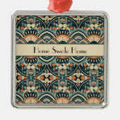 北欧アールデコのカスタマイズ メタルオーナメント (正面)