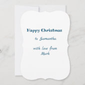 北欧インスパイアのクリスマスカード。Hygge編集可能 (裏面)