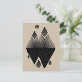 北欧インスパイア三角デザイン ポストカード (スタンド正面)