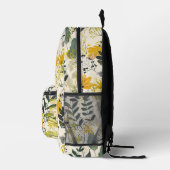 北欧インスパイア植物図画 プリントバックパック (右)
