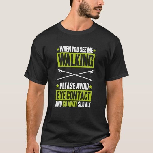 北欧ウォーカー回避連絡眼歩く Tシャツ (正面)