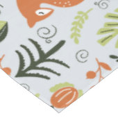 北欧ウッドランドキツネウィンタークリスマスツリー テーブルクロス (アングル)