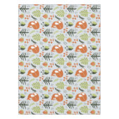 北欧ウッドランドキツネウィンタークリスマスツリー テーブルクロス (正面)