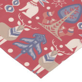 北欧ウッドランド冬季クリスマス ショートテーブルランナー (コーナー)