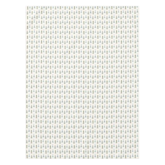 北欧エレガントのクリスマスツリー テーブルクロス (正面)