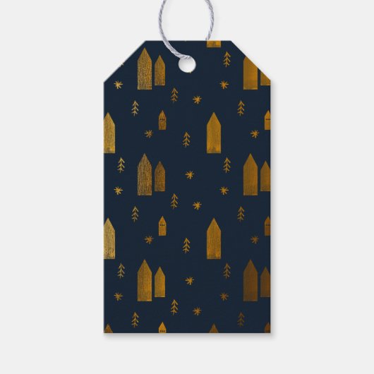 北欧エレガントのクリスマス ギフトタグ (正面)