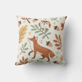 北欧エレガント秋パターン クッション (裏面)