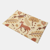 北欧エレガント秋パターン ドアマット (アングル)