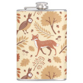 北欧エレガント秋パターン フラスク (正面)