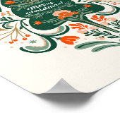 北欧オーナメントの北欧クリスマスツリー ポスター (角)