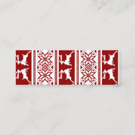 北欧クリスマススススススカンジナビアのトナカイのブックマーク スキニー名刺