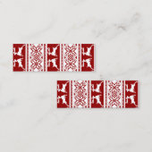 北欧クリスマススススススカンジナビアのトナカイのブックマーク スキニー名刺 (正面/裏面)