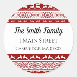 北欧クリスマススススススカンジナビアのトナカイの住所 ラウンドシール