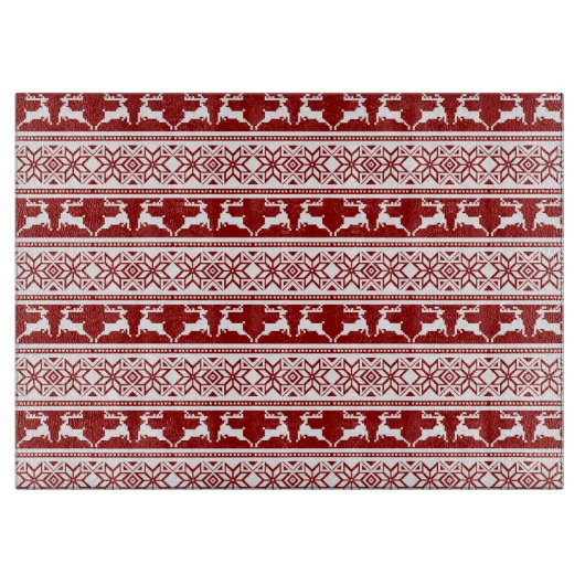 北欧クリスマススススススカンジナビアのトナカイ カッティングボード (正面)