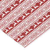 北欧クリスマススススススカンジナビアのトナカイ ショートテーブルランナー (コーナー)