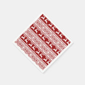 北欧クリスマススススススカンジナビアのトナカイ スタンダードカクテルナプキン (角)