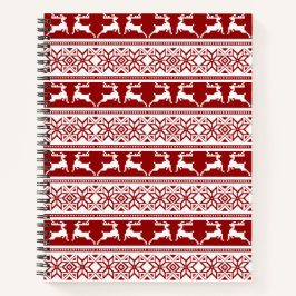 北欧クリスマススススススカンジナビアのトナカイ ノートブック