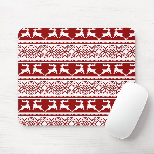 北欧クリスマススススススカンジナビアのトナカイ マウスパッド (マウス)