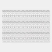 北欧クリスマススススススカンジナビアのトナカイ ラッピングペーパーシート (正面2)