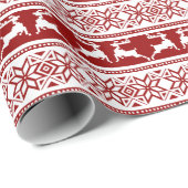 北欧クリスマススススススカンジナビアのトナカイ ラッピングペーパー (ロールコーナー)