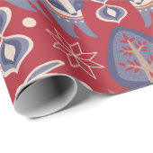 北欧クリスマススススススカンジナビアの鹿 ラッピングペーパー (ロールコーナー)