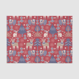北欧クリスマススススススカンジナビアの鹿 薄葉紙