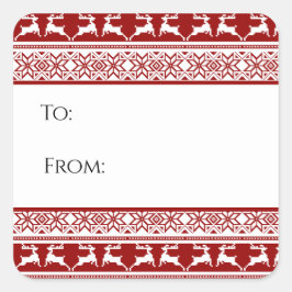 北欧クリスマスススススススカンジナビアトナディギフトラベル スクエアシール