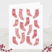 北欧クリスマスストッキングクリスマスホリデーカード シーズンカード