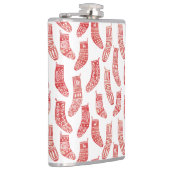 北欧クリスマスストッキングパタ赤と白ーン フラスク (右)