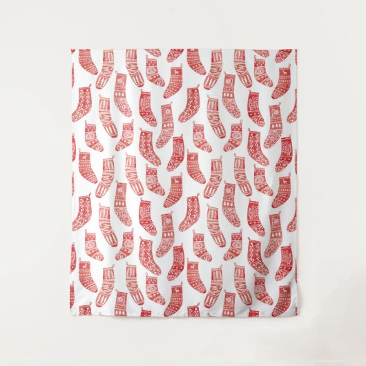 北欧クリスマスストッキング タペストリー (正面)