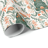 北欧クリスマスツリーのパーティーラップ ラッピングペーパー (ロールコーナー)