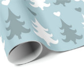 北欧クリスマスツリーブルースカンジナビアスタイル ラッピングペーパー (ロールコーナー)