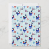 北欧クリスマストインデナーペアパーティー 招待状 (裏面)