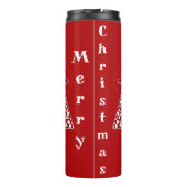 北欧クリスマストナカイ白サンタヘルパーレッド タンブラー (裏面)