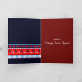 北欧クリスマスパターン&カスタム文字 シーズンカード (内部)