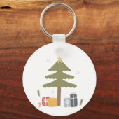 北欧クリスマスパーティースカンジクリスマスツリー キーホルダー (正面)