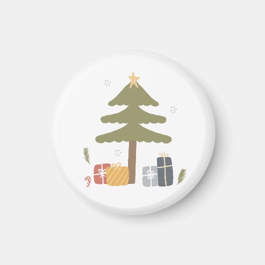北欧クリスマスパーティースカンジクリスマスツリー マグネット (正面)