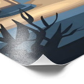 北欧クリスマスビレッジアートスカンジナビア冬 フォトプリント (角)