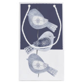 北欧クリスマスブルーバード スモールペーパーバッグ (裏面)