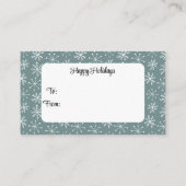 北欧クリスマスホットココア爆弾ラベル、ラベル間 名刺 (裏面)