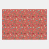 北欧クリスマスラッピング紙シート ラッピングペーパーシート (正面)