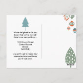 北欧クリスマス住所の変更スカンジホリデー ポストカード (裏面)