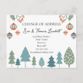 北欧クリスマス住所の変更スカンジホリデー ポストカード (正面)