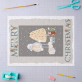 北欧クリスマス冬動物 薄葉紙 (クラフト)