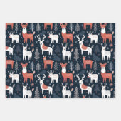 北欧クリスマス動物 ラッピングペーパーシート (正面2)