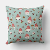 北欧クリスマス格言ソフトグリーン クッション (裏面)