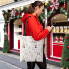 北欧クリスマス格言名前をカスタムする トートバッグ