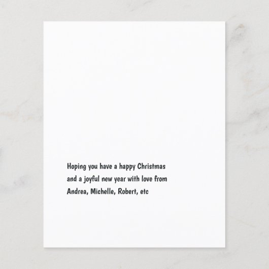 北欧クリスマス格言 チラシ (裏面)