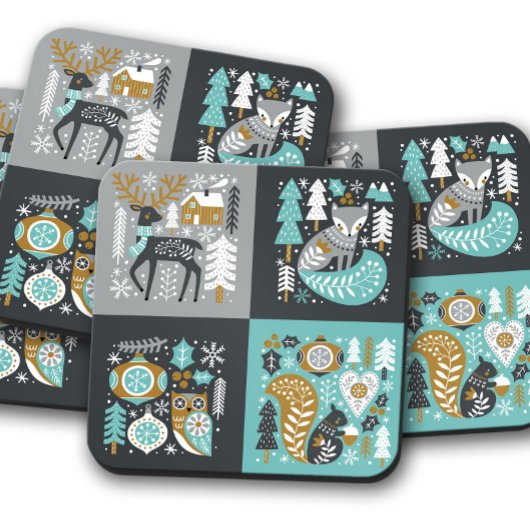 北欧クリスマス |クリスマスコースターセット コースター