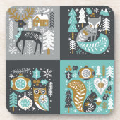 北欧クリスマス |クリスマスコースターセット コースター (正面)